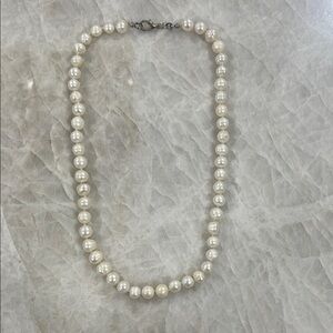 Elegant Costume White Pearl Necklace